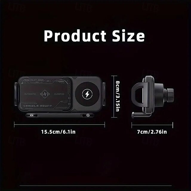 15W Wireless Car Charger Holder | Mini Theater, Drive. Charge. Enjoy.